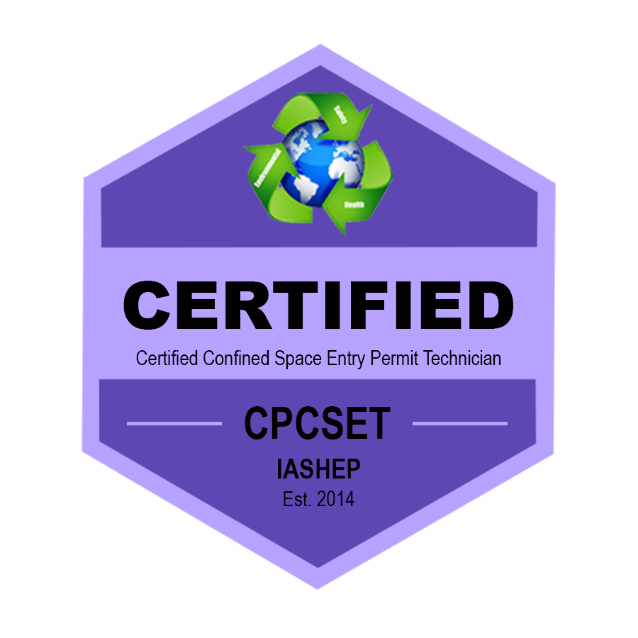 Certified Confined Space Entry (Permit Required) Program (CPCSET) Badge